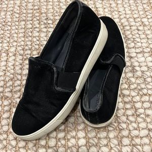 Vince Velvet Slip On Sneakers
